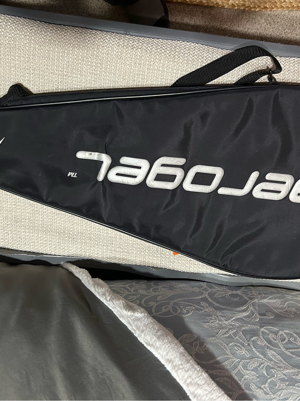 Black Tennis Racket Bag - Men's